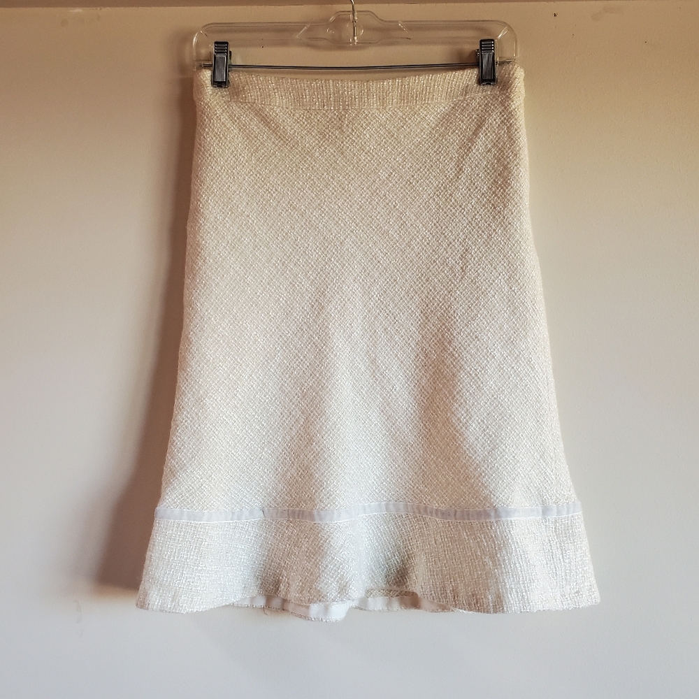 Gap Cream Boucle Skirt - Size 2